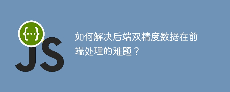 如何解决后端双精度数据在前端处理的难题?