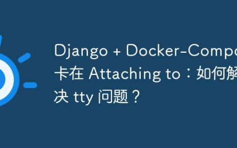 Django + Docker-Compose 卡在 Attaching to：如何解决 tty 问题？