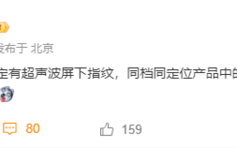 曝荣耀 300 将搭载超声波指纹