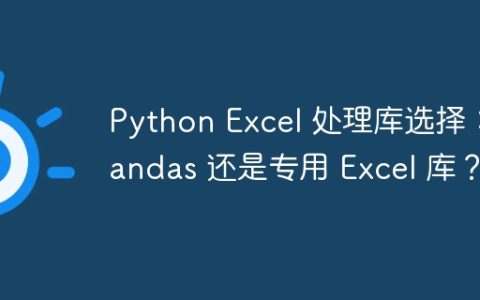 Python Excel 处理库选择：pandas 还是专用 Excel 库？