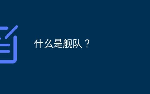什么是舰队？