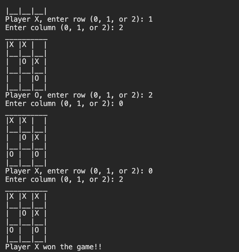 掌握 TicTacToe:我的第一个 Python 项目