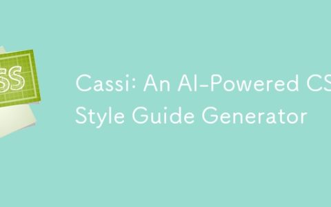 Cassi: An AI-Powered CSS Style Guide Generator