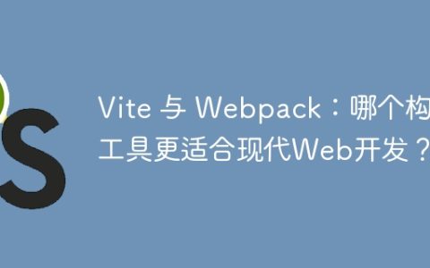 Vite 与 Webpack：哪个构建工具更适合现代Web开发？