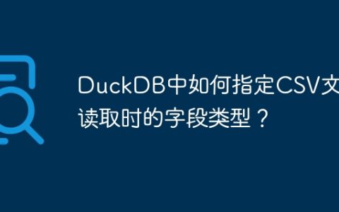 DuckDB中如何指定CSV文件读取时的字段类型？