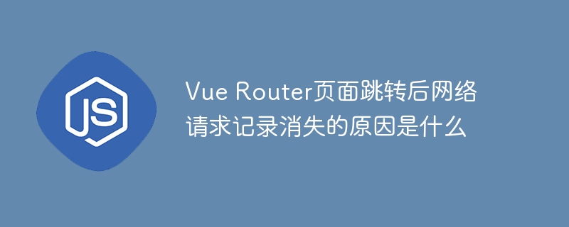 vue router页面跳转后网络请求记录消失的原因是什么
