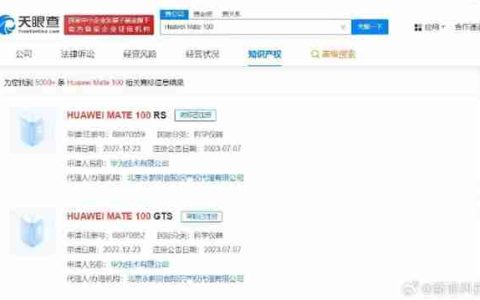 强得起飞到100！华为MATE商标已注册到MATE100