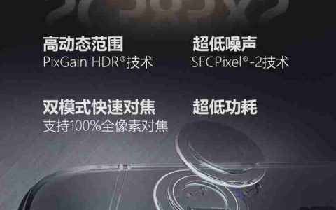 思特威推出全流程国产化 1/1.28 英寸 50MP 旗舰手机图像传感器 SC585XS