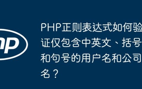 PHP正则表达式如何验证仅包含中英文、括号和句号的用户名和公司名？
