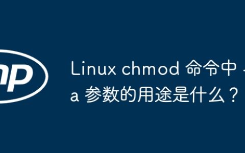 Linux chmod 命令中 -a 参数的用途是什么？