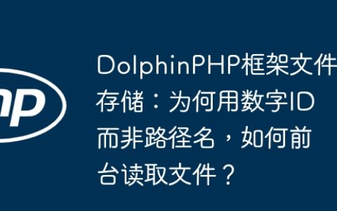 DolphinPHP框架文件存储：为何用数字ID而非路径名，如何前台读取文件？