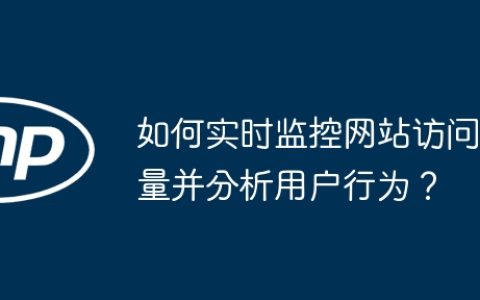 如何实时监控网站访问量并分析用户行为？