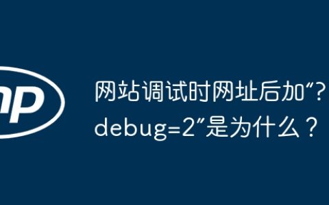 网站调试时网址后加“?debug=2”是为什么？