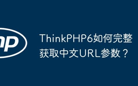 ThinkPHP6如何完整获取中文URL参数？
