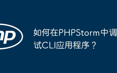 如何在PHPStorm中调试CLI应用程序？