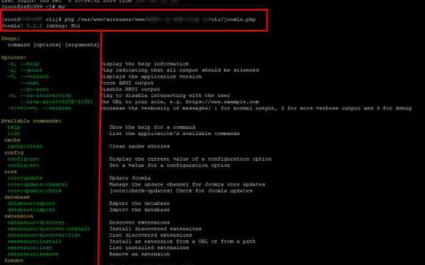 从控制台 (CLI) 运行 Joomla 任务计划程序任务