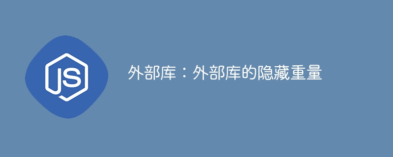 外部库:外部库的隐藏重量