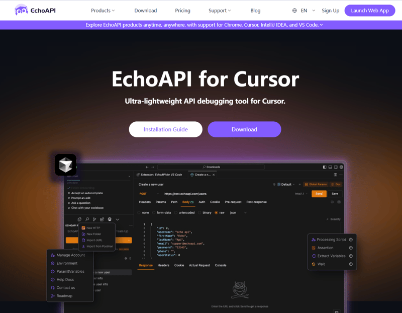 再见 Postman 和 Thunder 客户端:探索 VS Code 的 EchoAPI