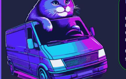 漂浮的猫和立方体