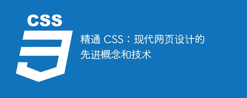 精通 css：现代网页设计的先进概念和技术