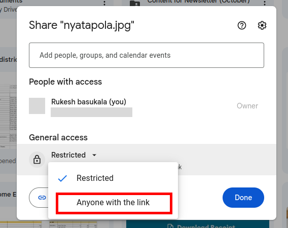 如何在网站上显示 Google 云端硬盘中的图像?