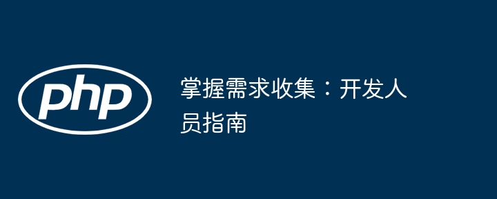掌握需求收集:开发人员指南