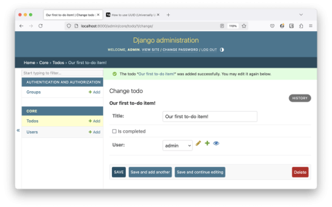 使用 Django 和 HTMX 创建 To-Do 应用程序 – 使用 TDD 添加 Todo 模型部分