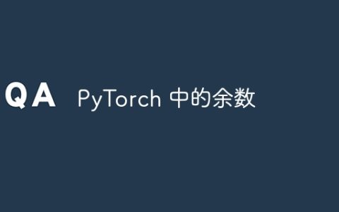 PyTorch 中的余数