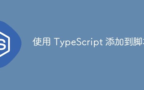 使用 TypeScript 添加到脚本