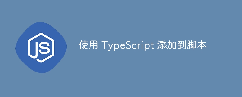 使用 typescript 添加到脚本