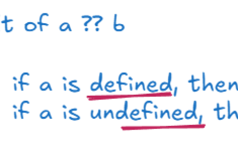 Js 位 – Nullish Colaescing）