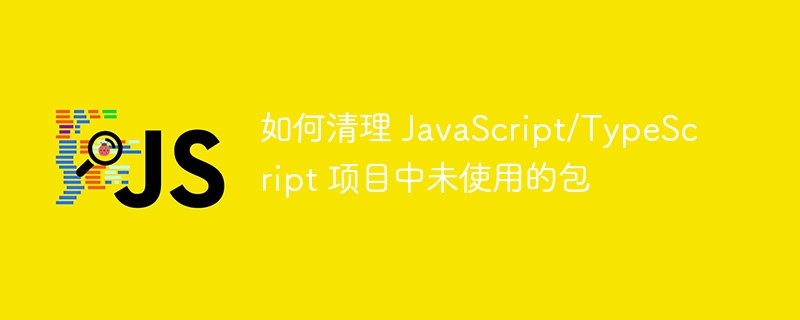 如何清理 javascript/typescript 项目中未使用的包
