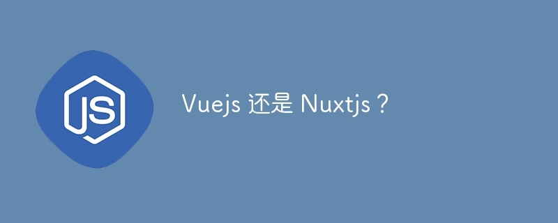 vuejs 还是 nuxtjs?