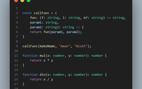 第一次学习 TypeScript！