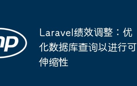 Laravel绩效调整：优化数据库查询以进行可伸缩性