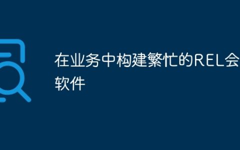在业务中构建繁忙的REL会计软件