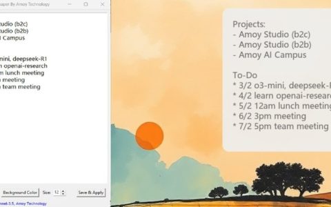 将待办事项列表设置为Windows壁纸（由SONNET编码）