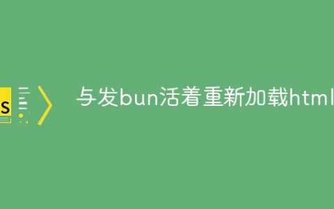 与发bun活着重新加载html