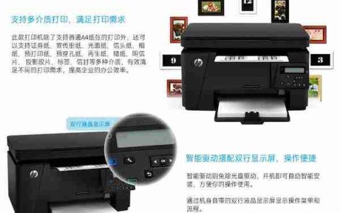 惠普M126nw驱动安装步骤教程及适用操作系统介绍