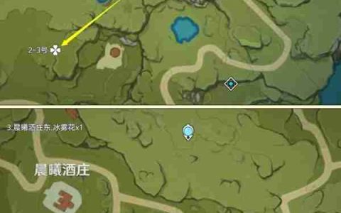 原神冰雾花采集路线分享-原神冰雾花位置一览