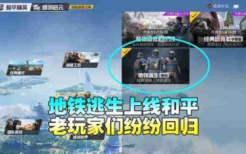 《和平精英》地铁逃生模式好用的强大武器一览