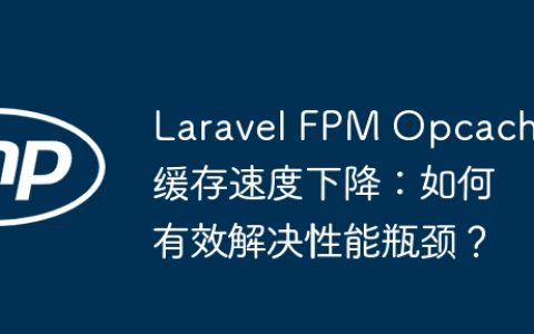 Laravel FPM Opcache缓存速度下降：如何有效解决性能瓶颈？