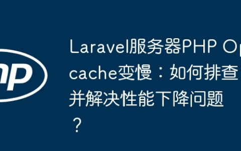 Laravel服务器PHP Opcache变慢：如何排查并解决性能下降问题？