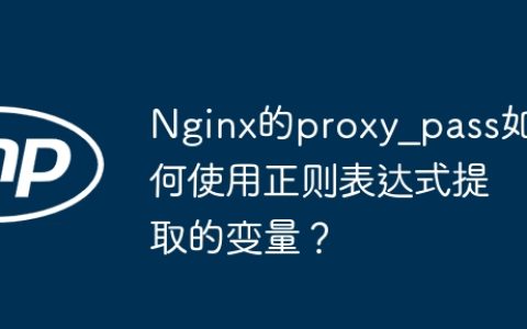 Nginx的proxy_pass如何使用正则表达式提取的变量？