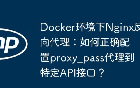Docker环境下Nginx反向代理：如何正确配置proxy_pass代理到特定API接口？