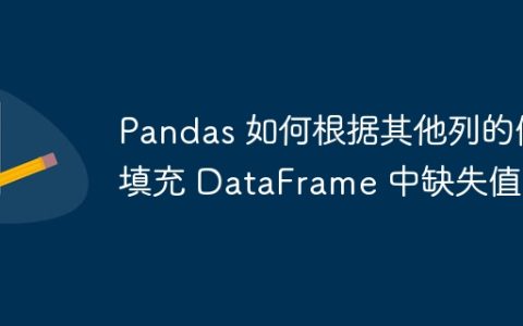 Pandas 如何根据其他列的值填充 DataFrame 中缺失值？