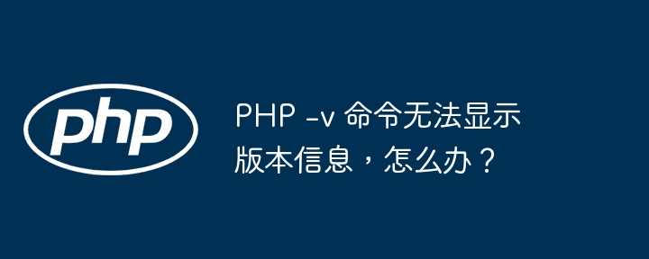 php -v 命令无法显示版本信息,怎么办?