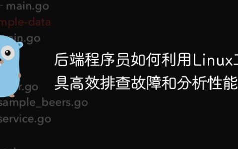 后端程序员如何利用Linux工具高效排查故障和分析性能？