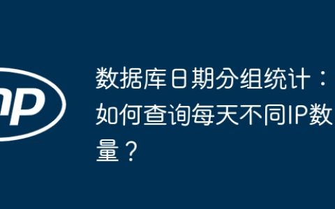 数据库日期分组统计：如何查询每天不同IP数量？