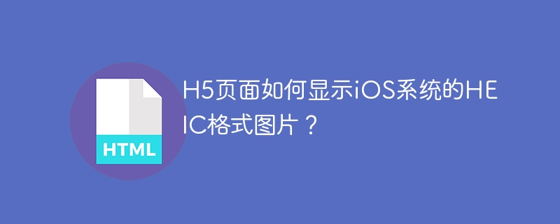 H5页面如何显示iOS系统的HEIC格式图片?